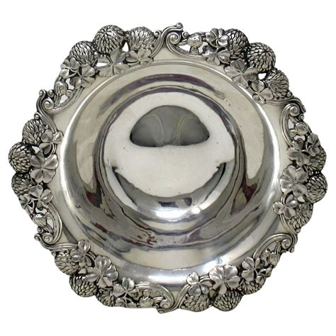 Antique Tiffany American Edwardian Art Nouveau Sterling Silver Bowl For Sale at 1stDibs