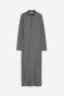 Collared jersey dress - Dark grey - Ladies | H&M IN