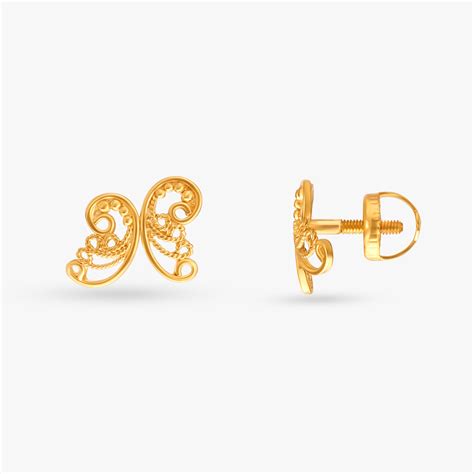 Fluttering Wings Stud Earrings