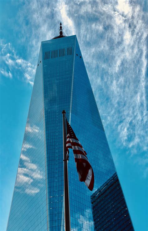 Blue and white striped flag under blue sky during daytime photo - Free ...