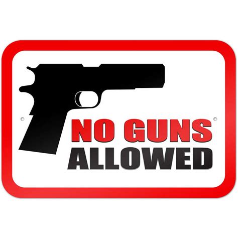 No Guns Allowed Sign - Walmart.com