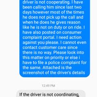 Ola Cabs / Ani Technologies — Ola driver named asif patel rude behavior