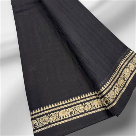 Majestic Black Ilkal saree – Aisiri Silks