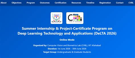 Summer Internship and Project-Certificate Program on Deep Learning ...