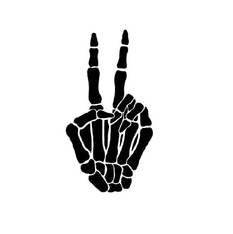 Skeleton Hand Peace Sign SVG Png Peace Hand Svg Peace Sign - Etsy