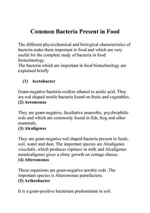 Staphylococcus aureus in Food - Staphylococcus aureus in Food ...