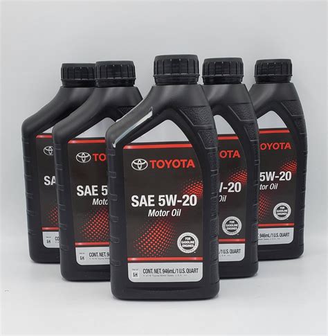 okpetroleum.com: Toyota SAE 5W-20 Synthetic Blend Motor Oil 6 Quarts (Case)