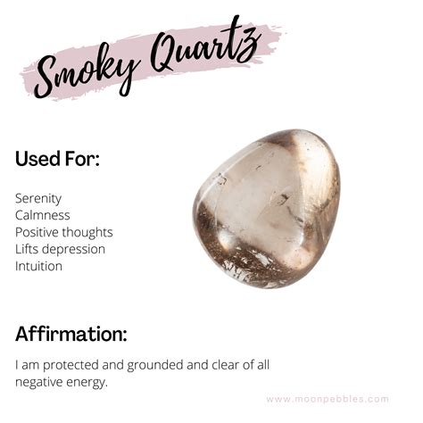 Smoky Quartz | Crystals healing properties, Crystal healing stones ...