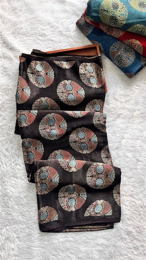 Mashru Silk Ajrakh Fabric – Desisass