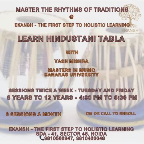 Discover Top Tabla Classes for kids in & around Sarita Vihar