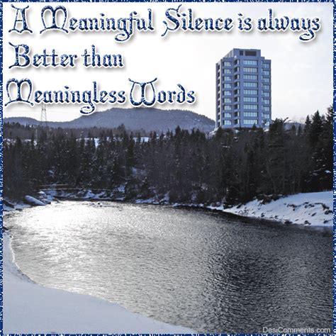 A Meaningful Silence - DesiComments.com