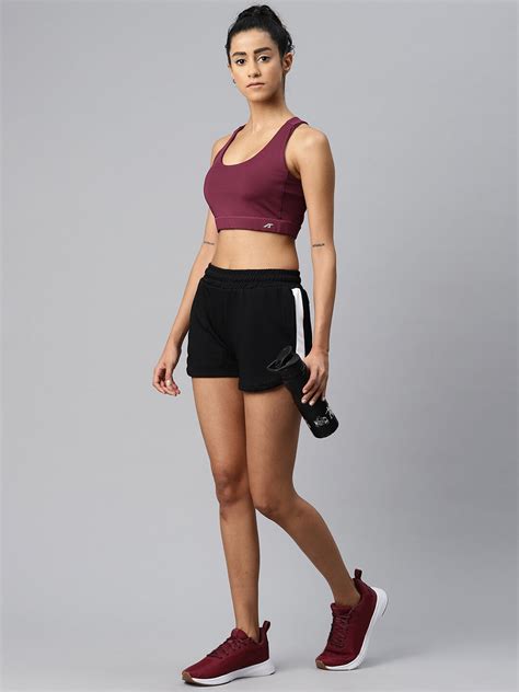 Alcis Women Non Padded Non-Wired Full Coverage Workout Bra AAWBRASM00063402