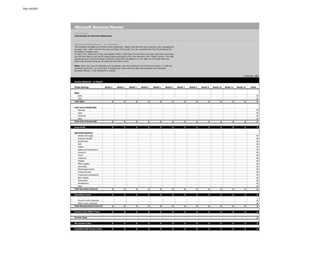 Example Income Statement 的图像结果