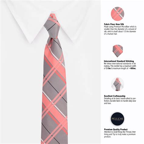 Buy Modish Dappled Pink Colored Microfiber Necktie For Men | Genuine ...