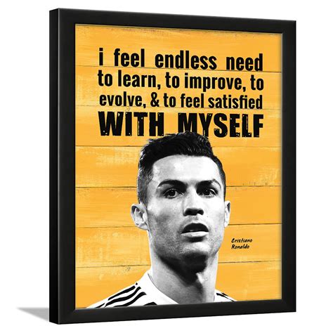 Chaka Chaundh - Ronaldo Quote Frame - Cristiano Ronaldo Posters with ...