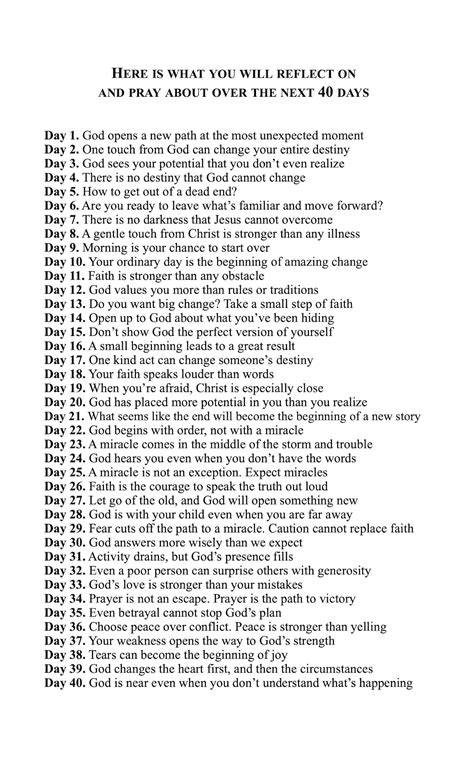 The Daniel Fast – 40 Days of Fasting and Prayer – 40 Inspiring ...