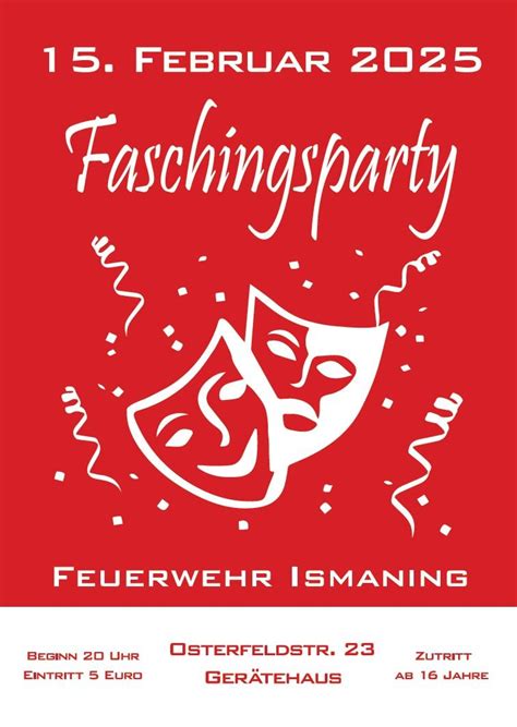 Faschingsparty 2025, Osterfeldstraße 23, 85737 Ismaning, Germany ...