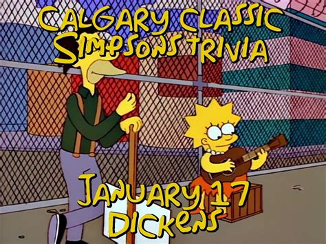 WOO HOO! Classic Simpsons Trivia - January 2026, Dickens, Calgary, 17 ...