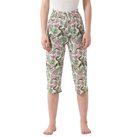 Buy V2 VALUE & VARIETY Women's Cotton Blend Capris (1121054601004_White ...