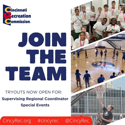 Cincinnati Recreation Commission is looking for elite individuals to Join Our Team! | Cincinnati ...