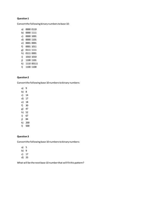 Image result for Multipling Binary Worksheet