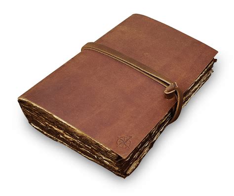 Buy WANDERINGS Vintage Leather Journal - Antique Handmade Leather Bound ...