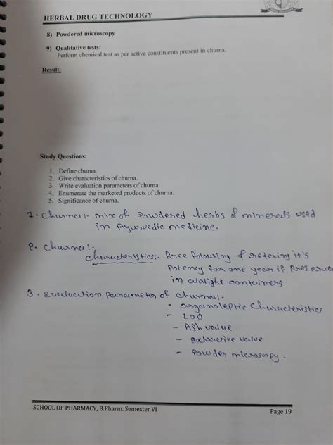 Define churna - practice materials for pharmacy students to study and ...