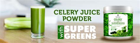 The Yogi Celery Juice Powder with Supergreens & Daily Superfoods ...