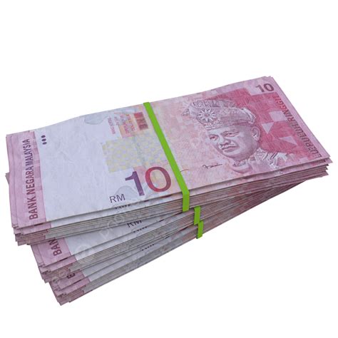 10 Malaysian Ringgit Stack, 10 Malaysian Ringgit Stack Pile, Malaysian Ringgit Stack Pile ...
