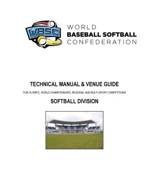 Fillable Online technical manual & venue guide softball division - WBSC ...