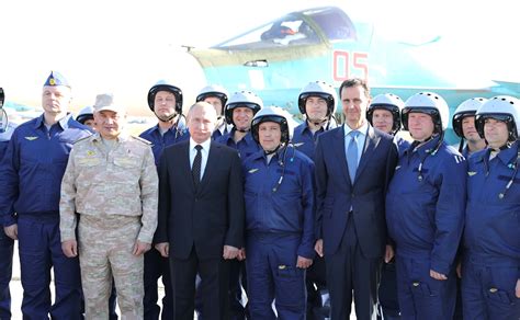Vladimir Putin visited Khmeimim Air Base in Syria • President of Russia