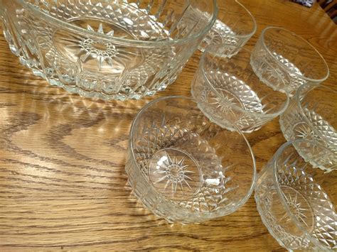 Vintage Arcoroc France Glass Serving Bowl Set - Etsy UK