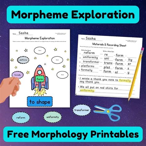 Morpheme Exploration: 2 Free Printables - Literacy Learn