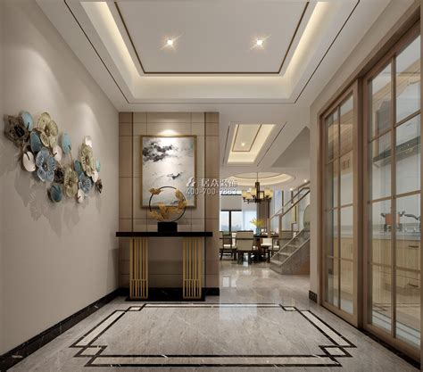 海逸豪庭尚都二区266平米中式别墅装修设计效果图-居众装饰-东莞市