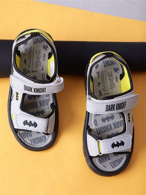 Kids Boys Batman Printed Grey Sandals – Kidsville