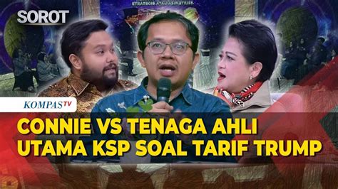 Debat Connie vs Tenaga Ahli Utama KSP soal Tarif Trump, Strategis atau ...