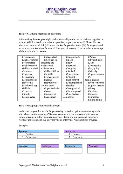 Personality traits | PDF