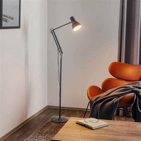 Anglepoise Type 75 floor lamp, slate grey | Lights.co.uk