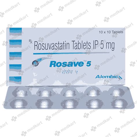 ROSAVE 5MG TABLET 15'S, Price, Composition & Generic Alternatives - Medkart