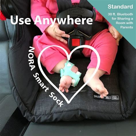 Buy NORA Smart Sock Baby Monitor (New 2023 Standard). Birth to 3 Years ...