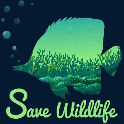KD save wildlife sticker poster|save water quotes|environment poster ...