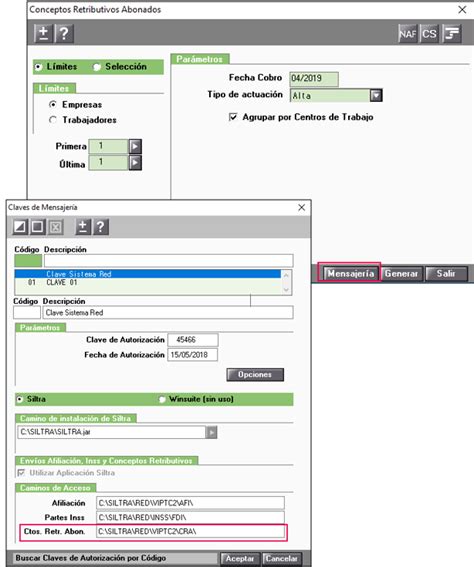 Al generar ficheros AFI FDI o CRA aparece el mensaje: "El camino ...