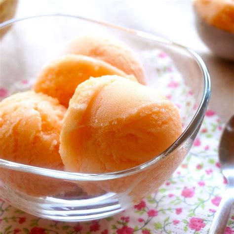sorbet melon avec sorbetière