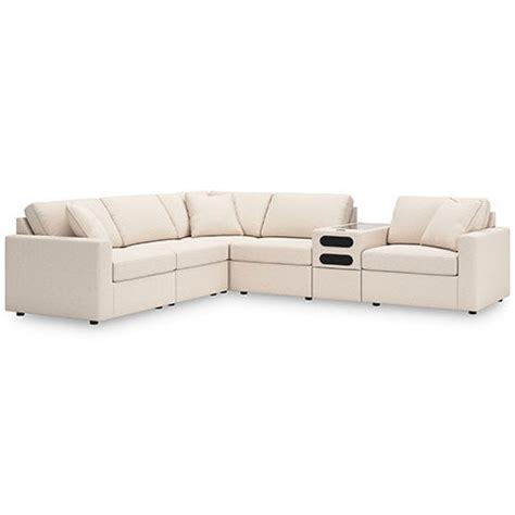 Modmax 6-Piece Sectional with Audio Console - Oyster – Ashley Homestore ...