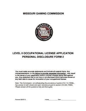 Missouri Gaming License Requirements - Fill Online, Printable, Fillable ...