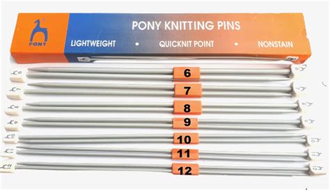 Artonezt Pony Light Weight Single Point Knob Aluminium Knitting Pins ...
