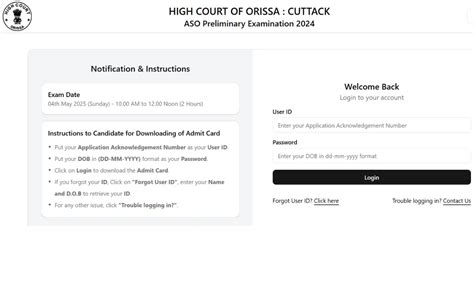 Orissa High Court ASO Admit Card 2025 Out, Download Link Active
