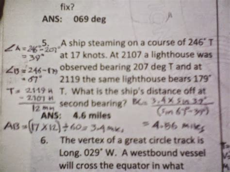 Image result for Core Mathematics Distance Bearing Problem