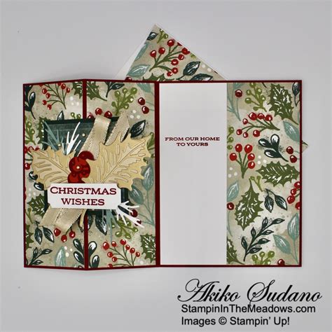 Stampin' Up! Leaves of Holly Cards - Stampin' in the Meadows