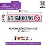 SIGNAGE / LOGO PERINGATAN NO SMOKING 4,5×19,5 CM | RAK MINIMARKET TOKO ...